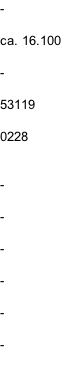 -  ca. 16.100  -  53119  0228   -  -  -  -  -  -