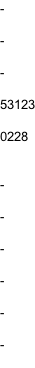-  -  -  53123  0228   -  -  -  -  -  -