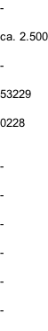 -  ca. 2.500  -  53229  0228   -  -  -  -  -  -